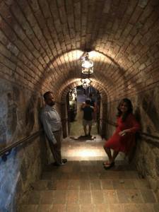 Heading into the wine tasting room