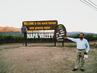 Napa Valley welcoming us :)